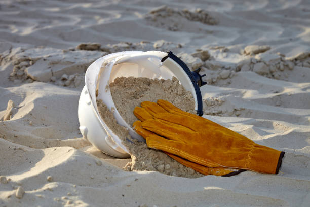 istock A protective helmet to protect a person's head. 1469683889