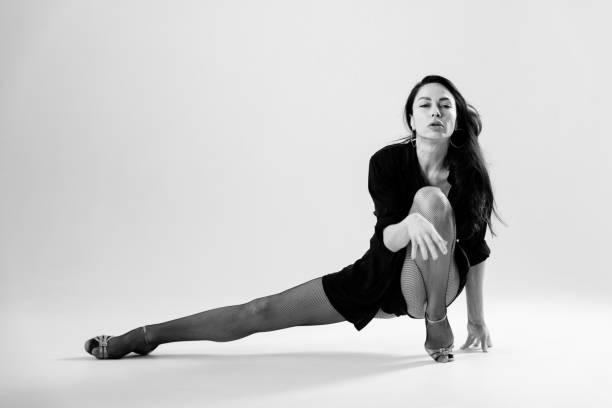 istock atina dancer in the studio is dancing in small black dress 1469687989