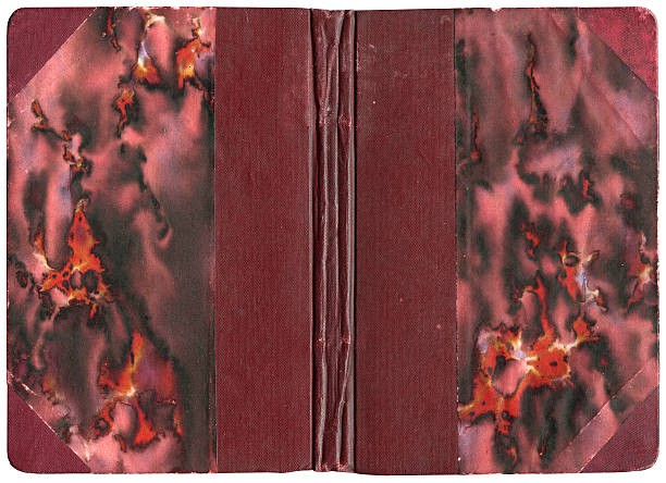 istock Open book cover in red canvas 146969170