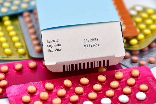 istock Manufacturing date and expiry date on pharmaceutical packaging. 1469698460