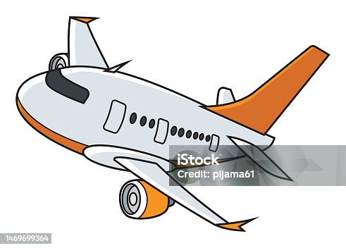istock Airplane in sky 1469699364