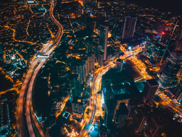 istock drone view Kuala Lumpur Night cityscape 1469699629