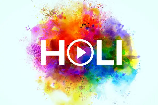 Happy Holi image, gulal for holi, holi festival and holi party background.