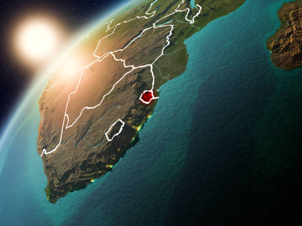 istock Swaziland on planet Earth in sunset 1469724682