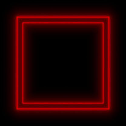 Red Glow Squares on Black background - Abstract Light Effect Element Design
