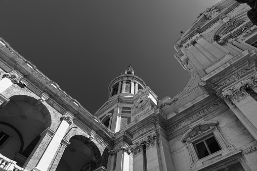 Italian church black and white fine art