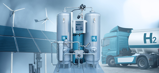 Hydrogen production from renewable energy sources and transportation. Green hydrogen concept