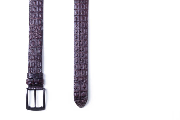 correa de cuero masculino - leather belt sewing hide fotografías e imágenes de stock