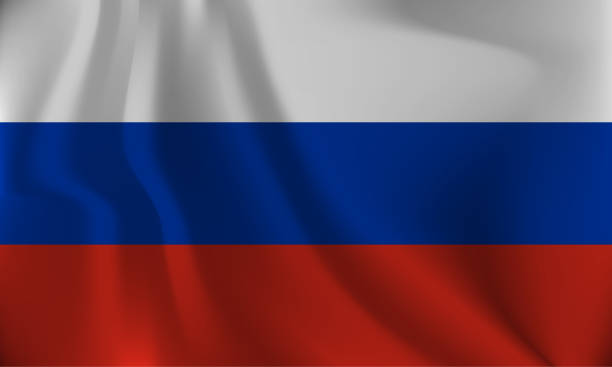 istock Flag of Russia, with a wavy effect due to the wind. 1469733373
