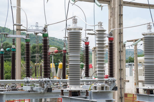 istock Equipment used to raise or lower voltage 1469736096
