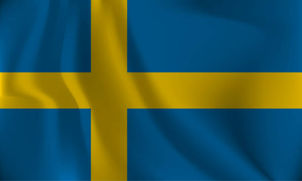 istock Flag of Sweden, with a wavy effect due to the wind. 1469737895