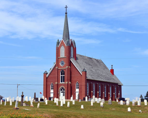 istock ST. Columba Catholic Church in Iona, Cape Breton, Canada 1469751320
