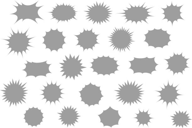 speech bubble set speech bubble set bomb stock illustrations