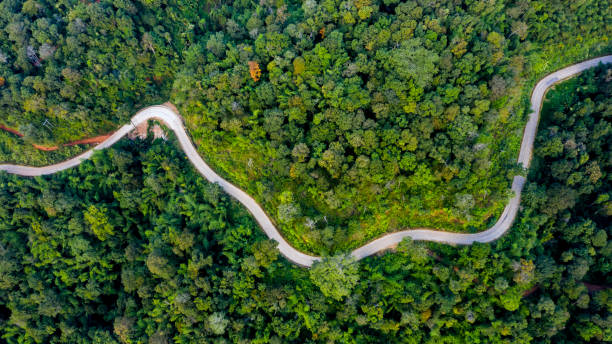 istock aerial view mountain paths rural road between the city 1469756302