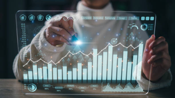 istock Analyst working on business analytics dashboard with KPI, charts and metrics to analyze data and create insight reports for executives and strategical decisions. Operations and performance management. 1469756391