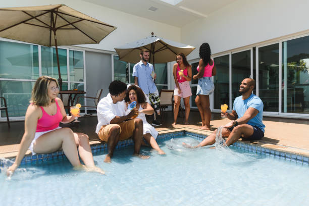 istock Bachelor party by the pool 1469756850