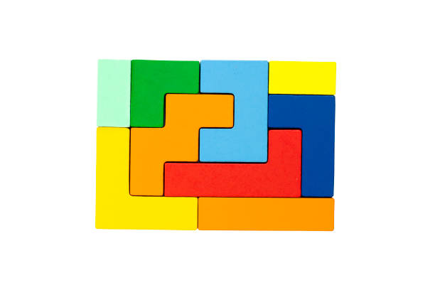 istock Different multicolored wooden blocks on a white background. 1469759468