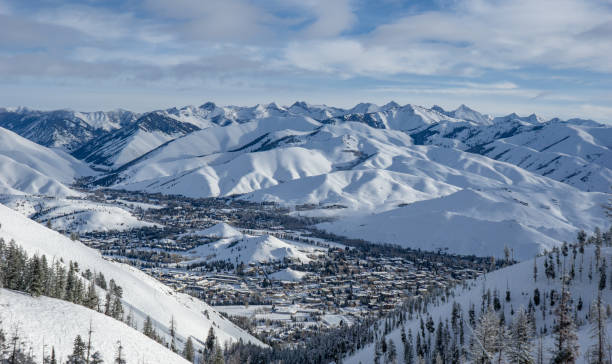 Winter in Sun Valley Ski Resort