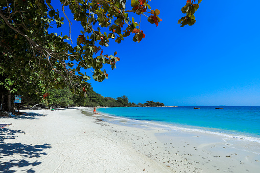 Beautiful White Sandy Beach on the Samet Island, Thailand