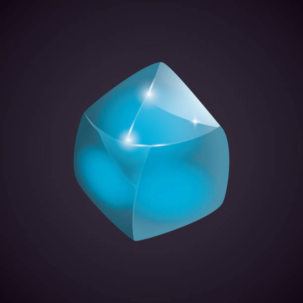 istock Crystal and natural mineral. Cartoon Magic Gemstone. Game asset. vector illustration 1469765474