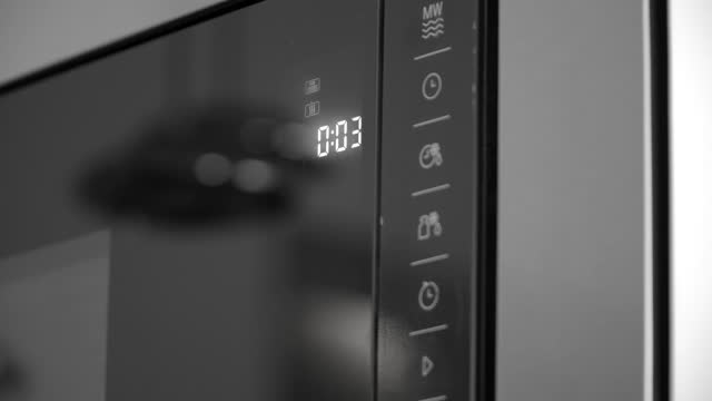Digital Clock of Microwave Oven Countdown