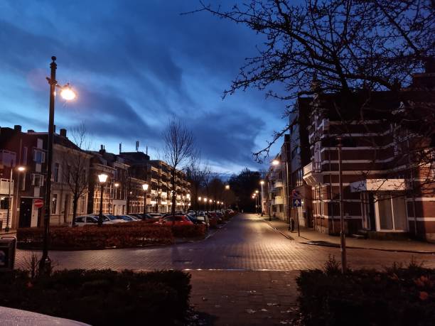 istock Silent street in morning dawn situation 1469769067