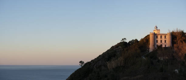 istock Sunset at the La Plata lighthouse on Mount Ulia, Euskadi 1469778598