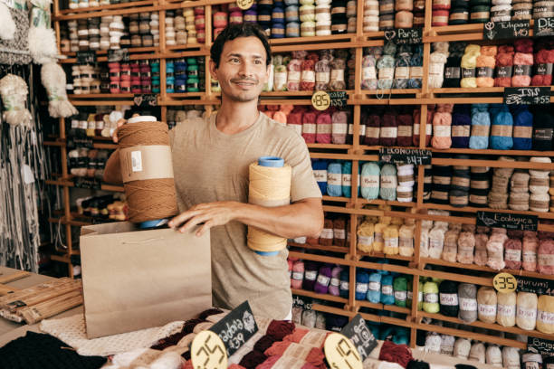 A shop owner - stock photo