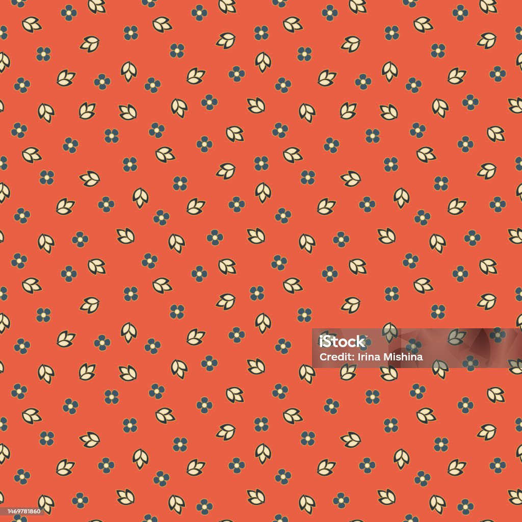 Floral Vector Texture Cute Flower Seamless Pattern Floral Vector Texture Stock Illustration ...