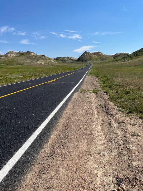 istock Open road at Theodore Roosevelt National Park 1469782391