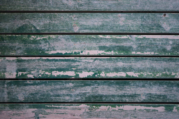 Bolu, Turkey-November 14, 2022: Teal green old horizontal wood surface close-up plan shooting. Shot with Canon EOS R5.
