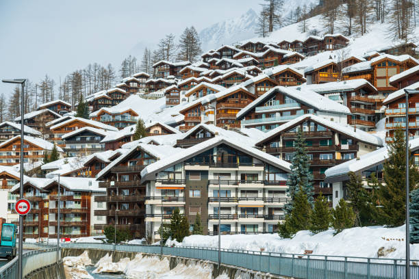 istock Zermatt town in Mattertal, Switzerland 1469785269