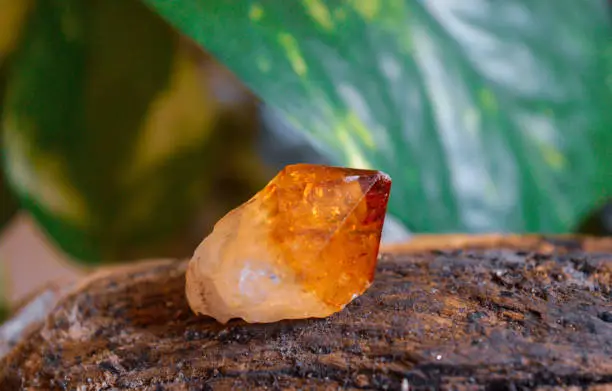 Citrine quartz mineral