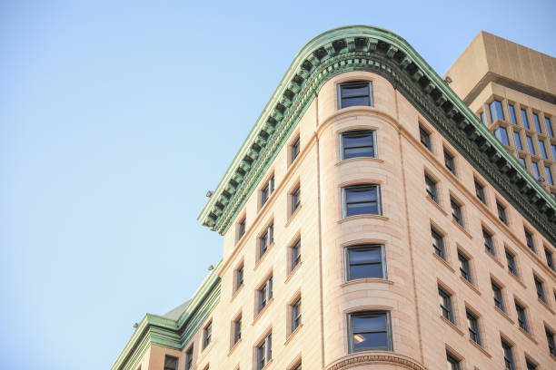 istock Modern bulidings with large windows residential and commercial building architecture 1469789262
