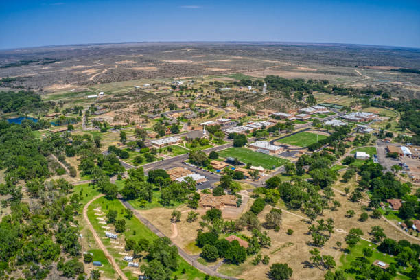 istock Aerial View of Boys Ranch, Texas 1469790502