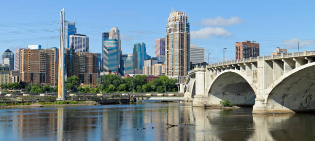istock Minneapolis Skyline + Central Avenue Bridge 1469797557