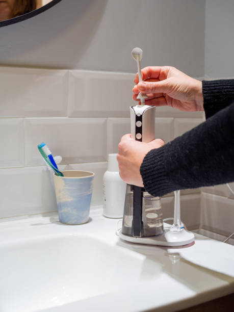 istock domestic dental water flosser 1469798142