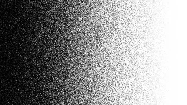 Vector illustration of Noise grain background, pointillism dots gradient or dotwork pattern, vector stipple effect. Grain noise halftone or grainy texture or dotwork grain noise