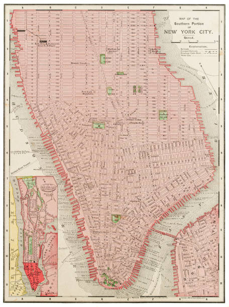 istock Map of NEW YORK - United States 1899 1469813410