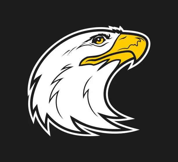 Vector illustration of Eagle character mascot