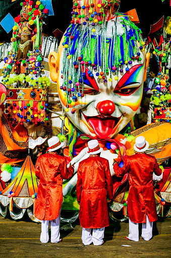 Detail of the Queen of drummers -  at brazilian Carnival - Sao Paulo - Bazil