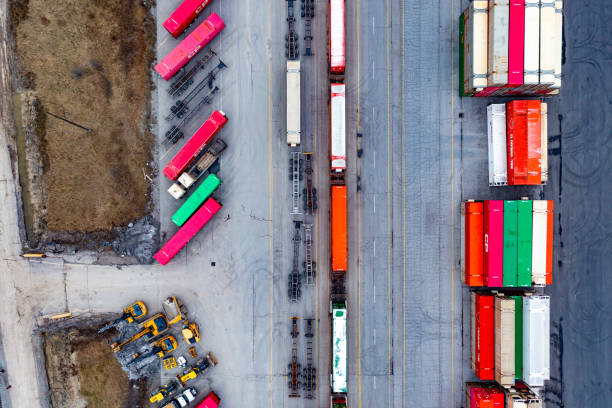 istock Canadian Pacific CPRailway Vaughan Intermodal Terminal in Kleinburg, Canada 1469829836