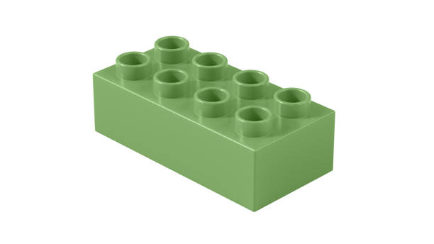 istock Green Tea Plastic Toy Block Isolated on a White Background. 1469846064