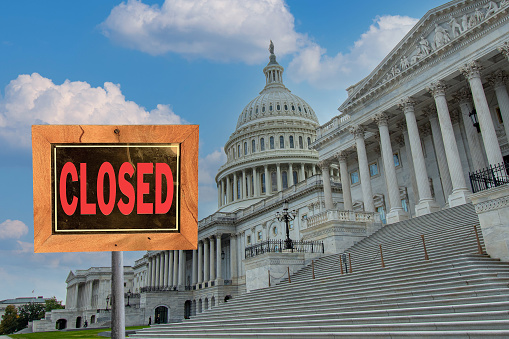 Federal Government Shutdown, Capitol Building Closed