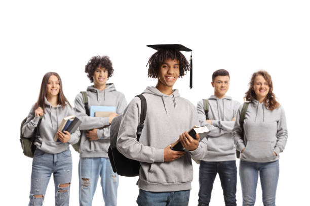 istock Group of graduate students posing together 1469856138