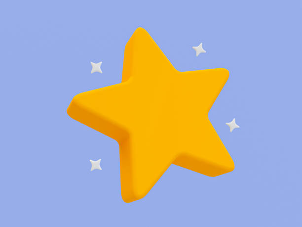 istock 3d minimal star. service rating. star award. 3d illustration. 1469870749