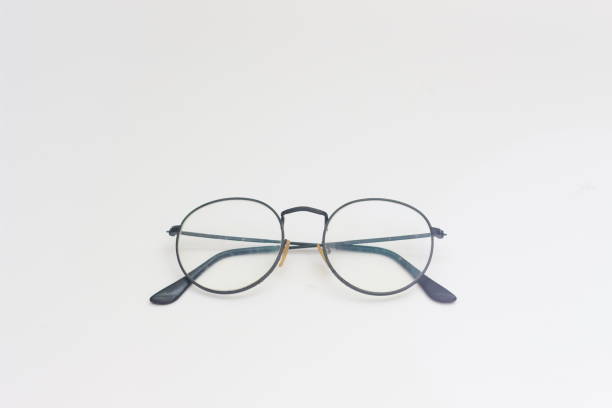 istock a close up of eyeglasses with black frames isolated on white background 1469881613