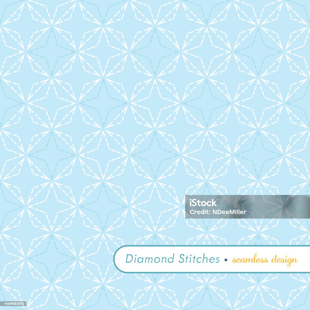 Stitched Diamond Pattern Seamless Pattern Diamond Stitches Stock Illustration - Download Image ...
