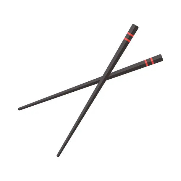 Vector illustration of Chopsticks.