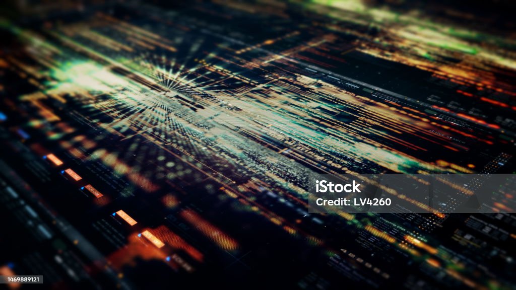 Computer Simulation Background Advance Data Simulation Hud Screen Background Stock Illustration ...